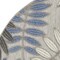 Homeroots 4 ft. Round Gray & Blue Leaves Indoor & Outdoor Area Rug 384870 - alternate 6